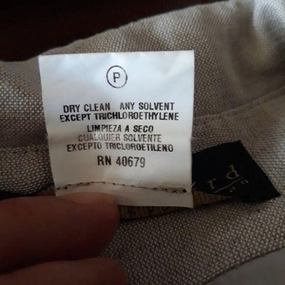 Vintage 80's Harve Benard Linen Safari Button Down Shacket Blazer Tan Sz 12 - Picture 8 of 8